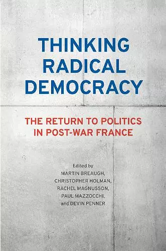 Thinking Radical Democracy cover