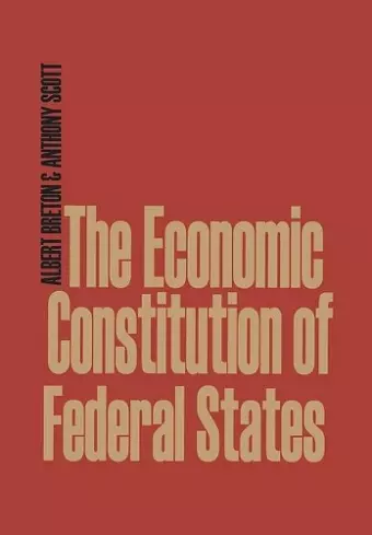 The Economic Constitution of Federal States cover