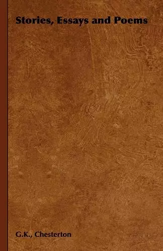 Stories, Essays and Poems cover