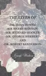 The Lives of - John Donne - Sir Henry Wotton - Richard Hooker - George Herbert & Robert Sanderson cover