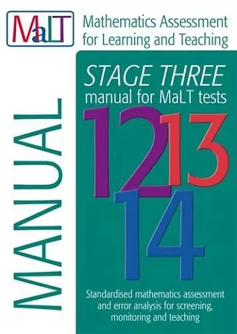 MaLT Stage Three (Tests 12-14) Manual (Mathematics Assessment for Learning and Teaching) cover
