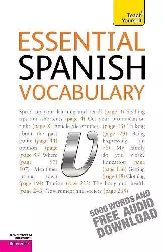 Essential Spanish Vocabulary: Teach Yourself cover