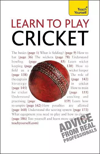 Learn to Play Cricket: Teach Yourself cover