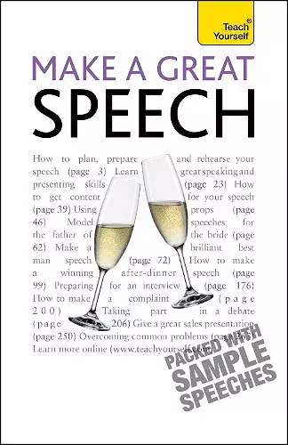 Make a Great Speech: Teach Yourself cover