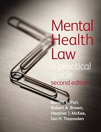 Mental Health Law 2E A Practical Guide cover