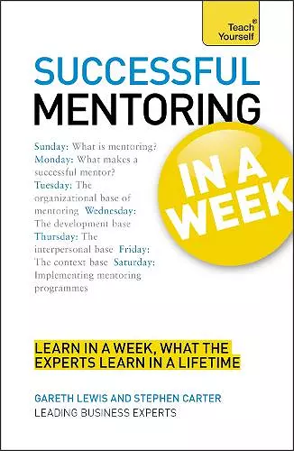 Successful Mentoring in a Week: Teach Yourself cover