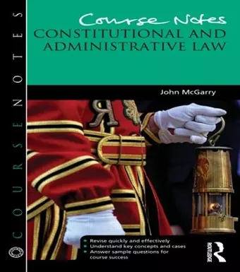 Course Notes: Constitutional and Administrative Law cover