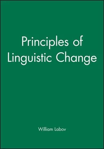 Principles of Linguistic Change, 3 Volume Set cover