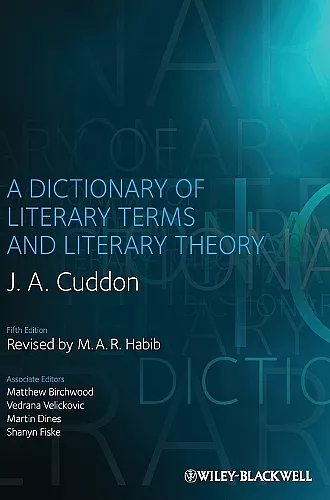 A Dictionary of Literary Terms and Literary Theory cover