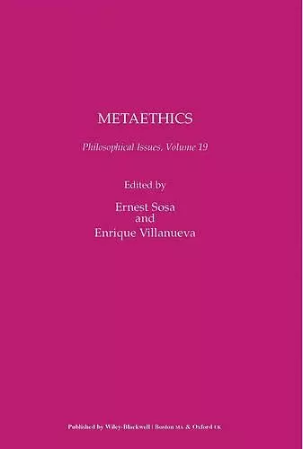 Metaethics, Volume 19 cover