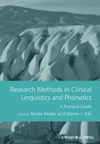 Research Methods in Clinical Linguistics and Phonetics cover