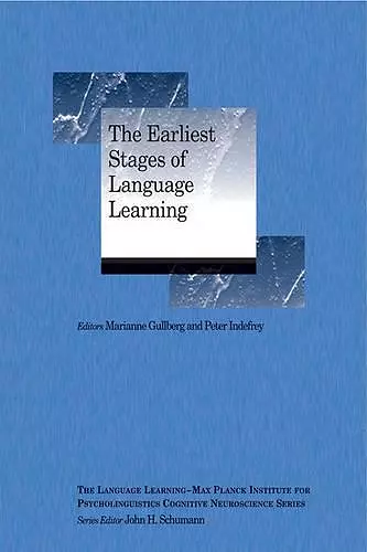 The Earliest Stages of Language Learning cover