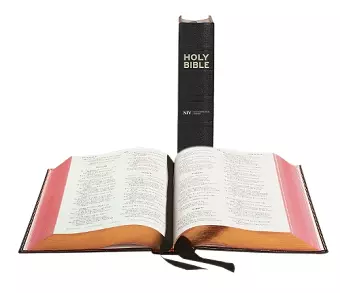 NIV Black Morocco Leather Lectern Bible cover