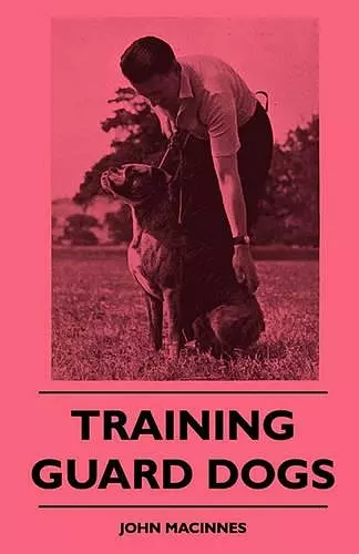 Training Guard Dogs cover