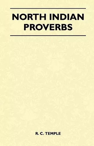 North Indian Proverbs (Folklore History Series) cover