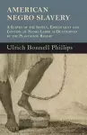 American Negro Slavery - A Survey Of The Supply, Employment And Control Of Negro Labor As Determined By The Plantation Regime cover