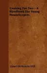 Cooking For Two - A Handbook For Young Housekeepers cover