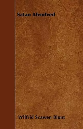 Satan Absolved cover