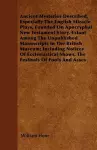 Ancient Mysteries Described, Especially The English Miracle Plays, Founded On Apocryphal New Testament Story, Extant Among The Unpublished Manuscripts In The British Museum; Including Notices Of Ecclesiastical Shows, The Festivals Of Fools And Asses cover