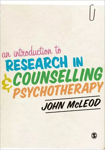 An Introduction to Research in Counselling and Psychotherapy cover