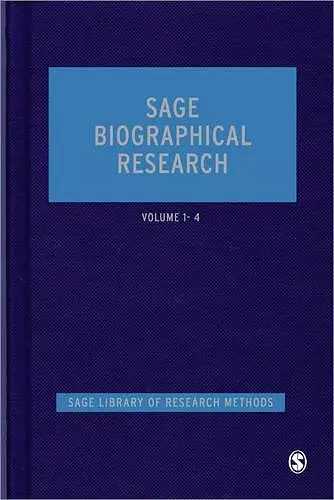 SAGE Biographical Research cover