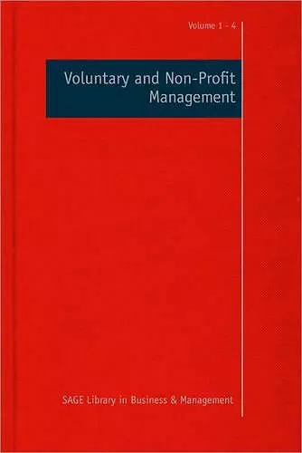 Voluntary and Non-Profit Management cover