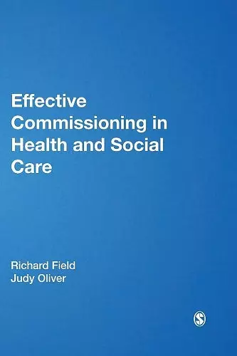 Effective Commissioning in Health and Social Care cover