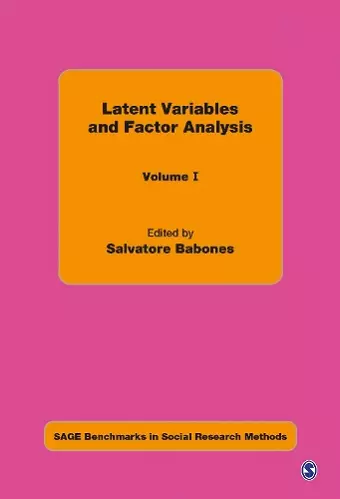 Latent Variables and Factor Analysis cover