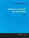 Sherzo A Capriccio By Felix Mendelssohn For Solo Piano Wo03 cover