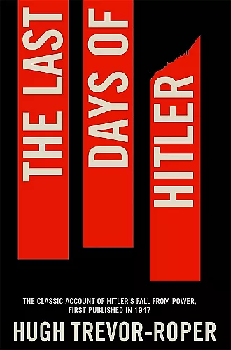 The Last Days of Hitler cover