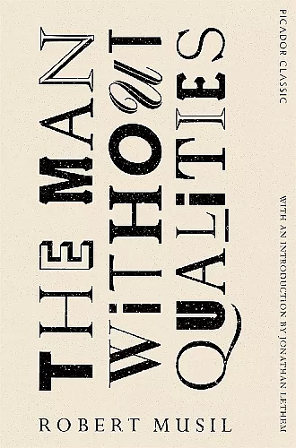 The Man Without Qualities cover