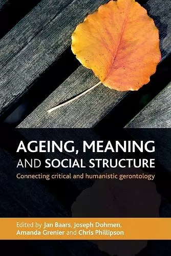 Ageing, Meaning and Social Structure cover