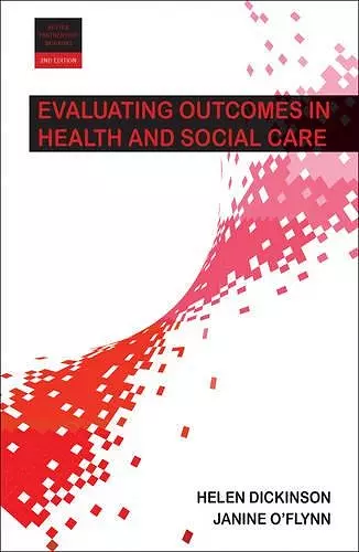 Evaluating Outcomes in Health and Social Care cover