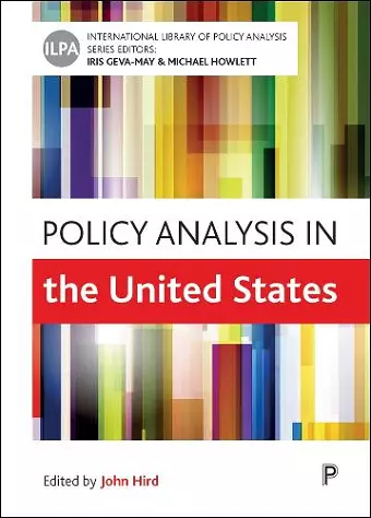 Policy Analysis in the United States cover