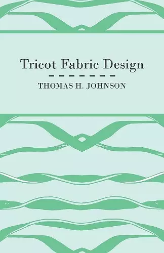 Tricot Fabric Design cover