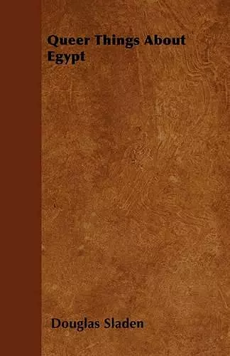 Queer Things About Egypt cover