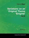 Edward Elgar - Variations on an Original Theme 'Enigma' Op.36 - A Full Score cover