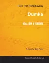 Dumka - A Score for Solo Piano Op.59 (1886) cover