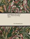 String Quartet No.4 Op.44 No.2 - A Score for Strings (1837) cover