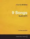 9 Songs - For Piano and Voice Op.69 (1877) cover