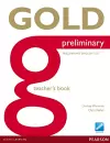 Gold Preliminary Teacher's Book cover