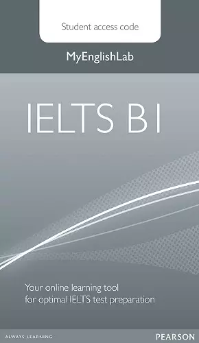 IELTS Global Level B1 MyEnglishLab & Student PIN Code cover