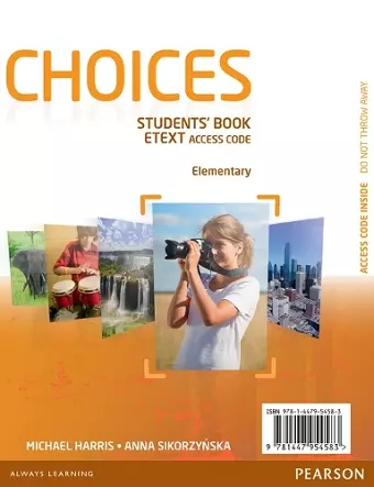 Choices Elementary eText Students Book Access Card cover