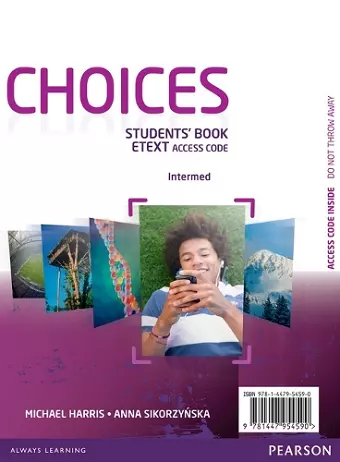 Choices Intermediate eText Students Book Access Card cover