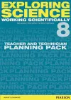 Exploring Science: Working Scientifically Teacher & Technician Planning Pack Year 8 cover