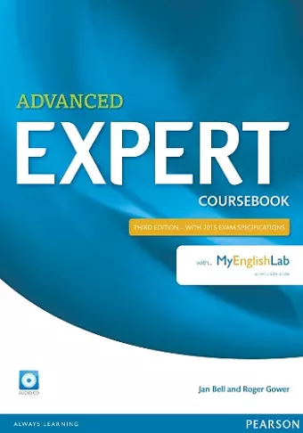 Expert Advanced 3rd Edition Coursebook with Audio CD and MyEnglishLab Pack cover