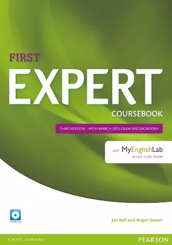 Expert First 3rd Edition Coursebook with Audio CD and MyEnglishLab Pack cover