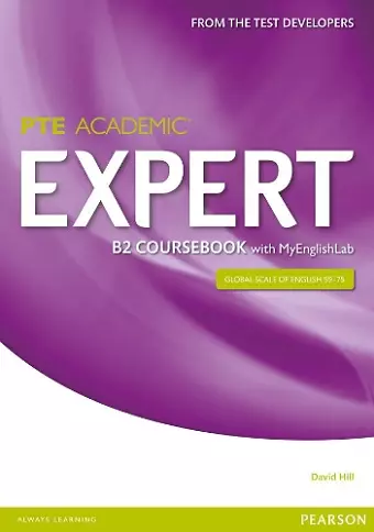 Expert Pearson Test of English Academic B2 Coursebook and MyEnglishLab Pack cover