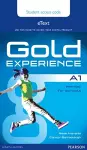 Gold Experience A1 eText Student Access Card cover