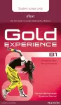 Gold Experience B1 eText Student Access Card cover